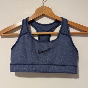 Nike Women's Heathered Navy Sports Bra